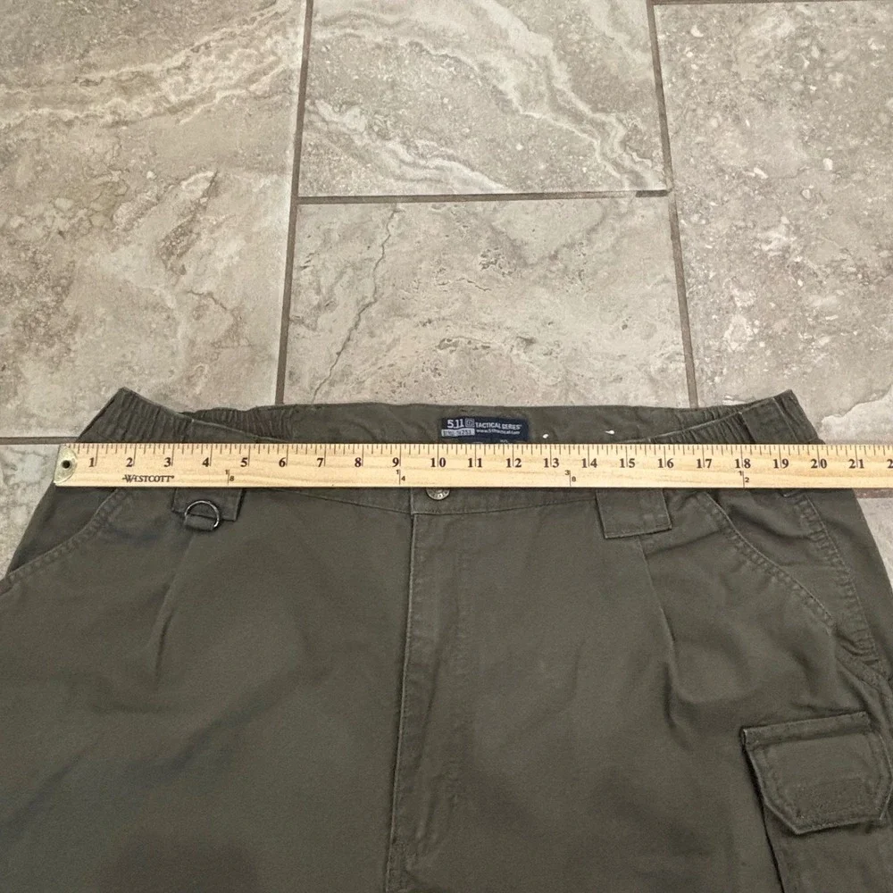 5.11 Tactical Series Mens 40x36 Cotton Canvas Cargo Pants Tundra Green 74251